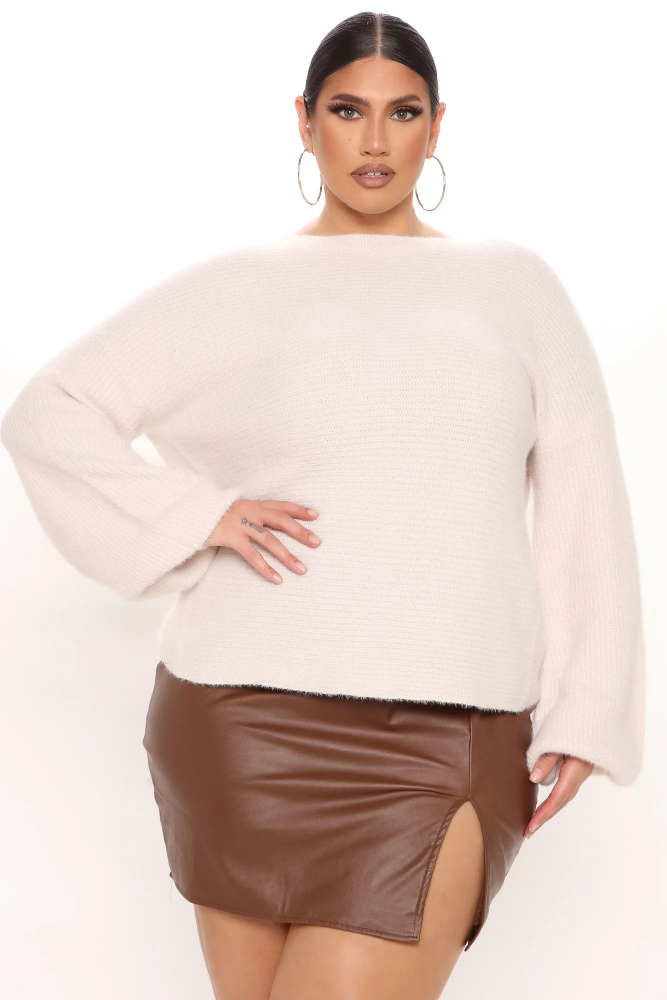 All In A Twist Back Sweater - Alpaca