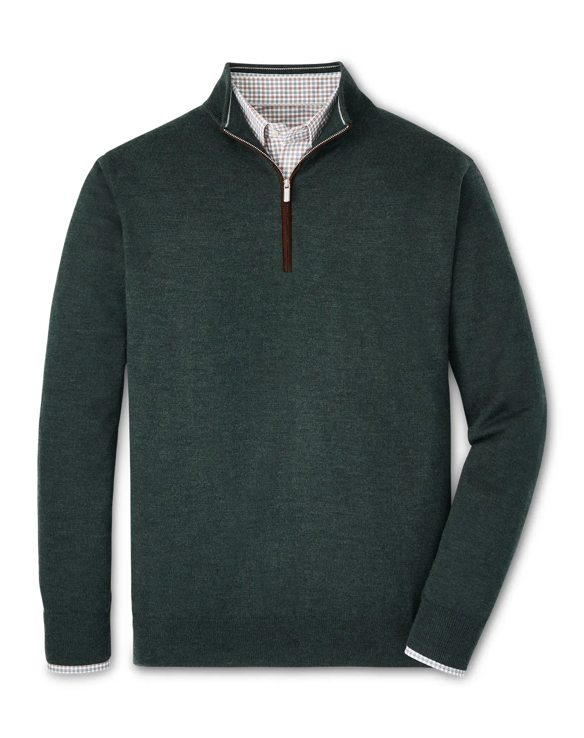 AUTUMN CREST SUEDE TRIM 1/4 ZIP SWEATER - LACINATO