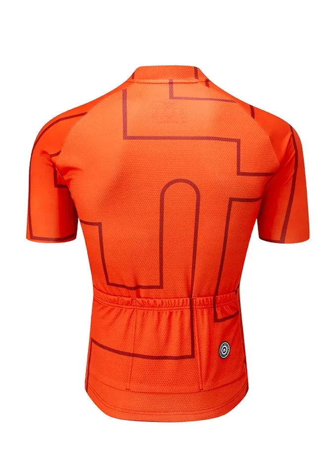 Chapeau! Club Pattern Men Jersey - Blood Orange