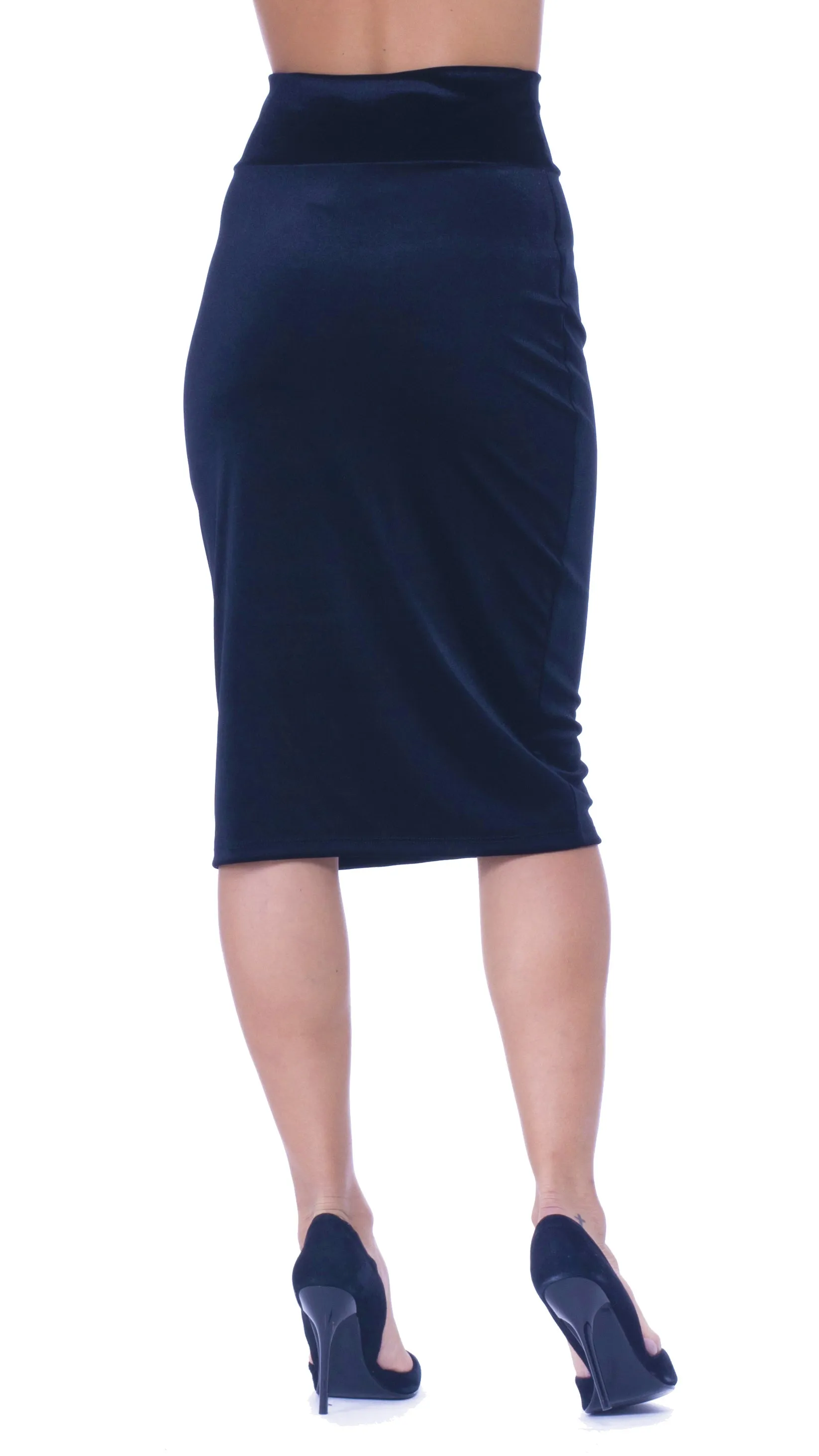 Stacy Velvet Pencil Skirt