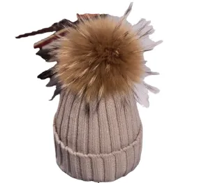 Warm Winter Knit Beanie Hats  Autumn Curling Ear Protection Korean Style Plush Ball Woolen Unisex